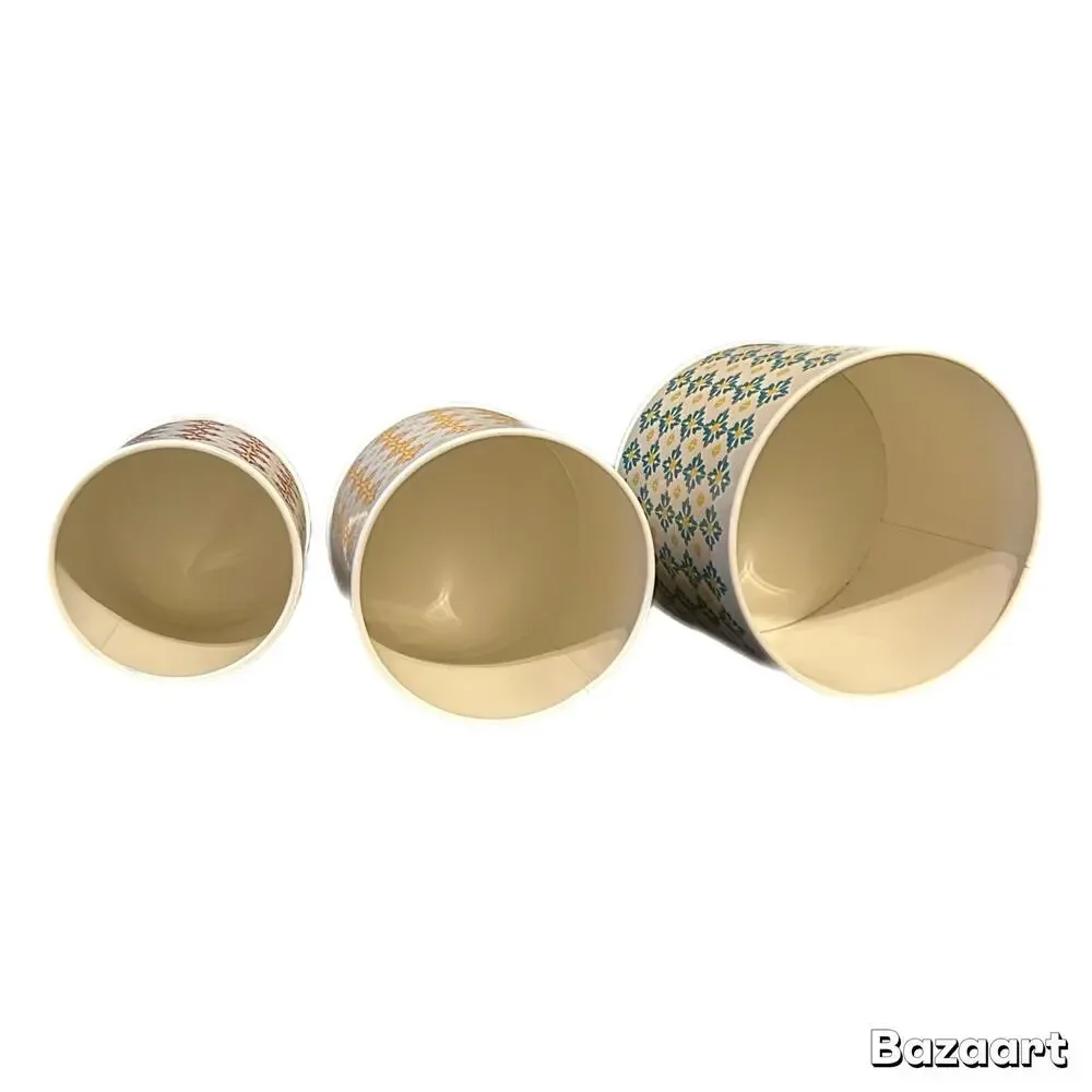 The Pioneer Woman 3 Piece Metal Garden Meadows Canister Set